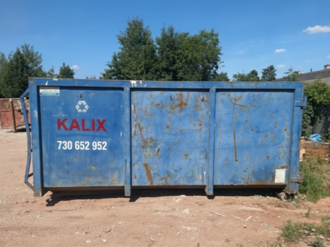 Niebieski kontener KALIX 10 m³ Częstochowa